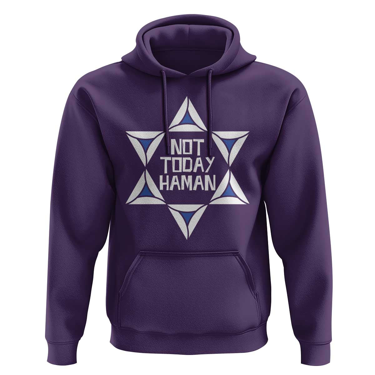 Not Today Haman Purim Hoodie Hamantash Jewish Star of David
