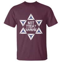 Not Today Haman Purim T Shirt Hamantash Jewish Star of David