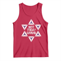 Not Today Haman Purim Tank Top Hamantash Jewish Star of David