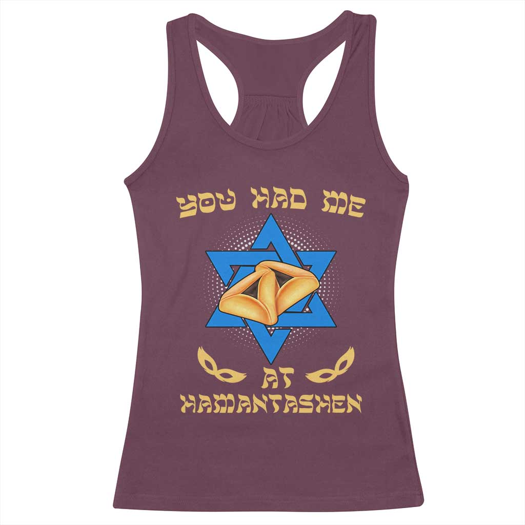 Funny Purim Racerback Tank Top You Had Me At Hamantash