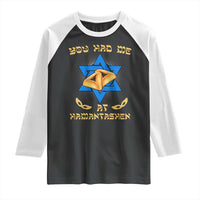 Funny Purim Raglan Shirt You Had Me At Hamantash
