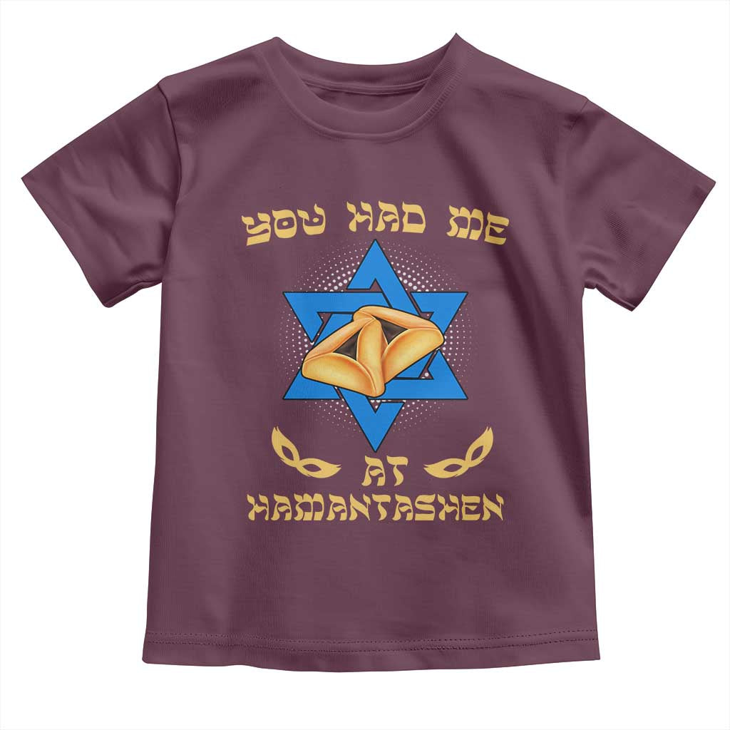 Funny Purim Toddler T Shirt You Had Me At Hamantash