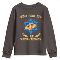 Funny Purim Youth Sweatshirt You Had Me At Hamantash