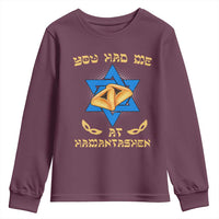 Funny Purim Youth Sweatshirt You Had Me At Hamantash