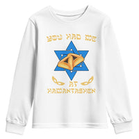 Funny Purim Youth Sweatshirt You Had Me At Hamantash