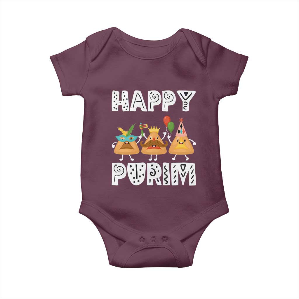 Happy Purim Funny Hamantash Baby Onesie