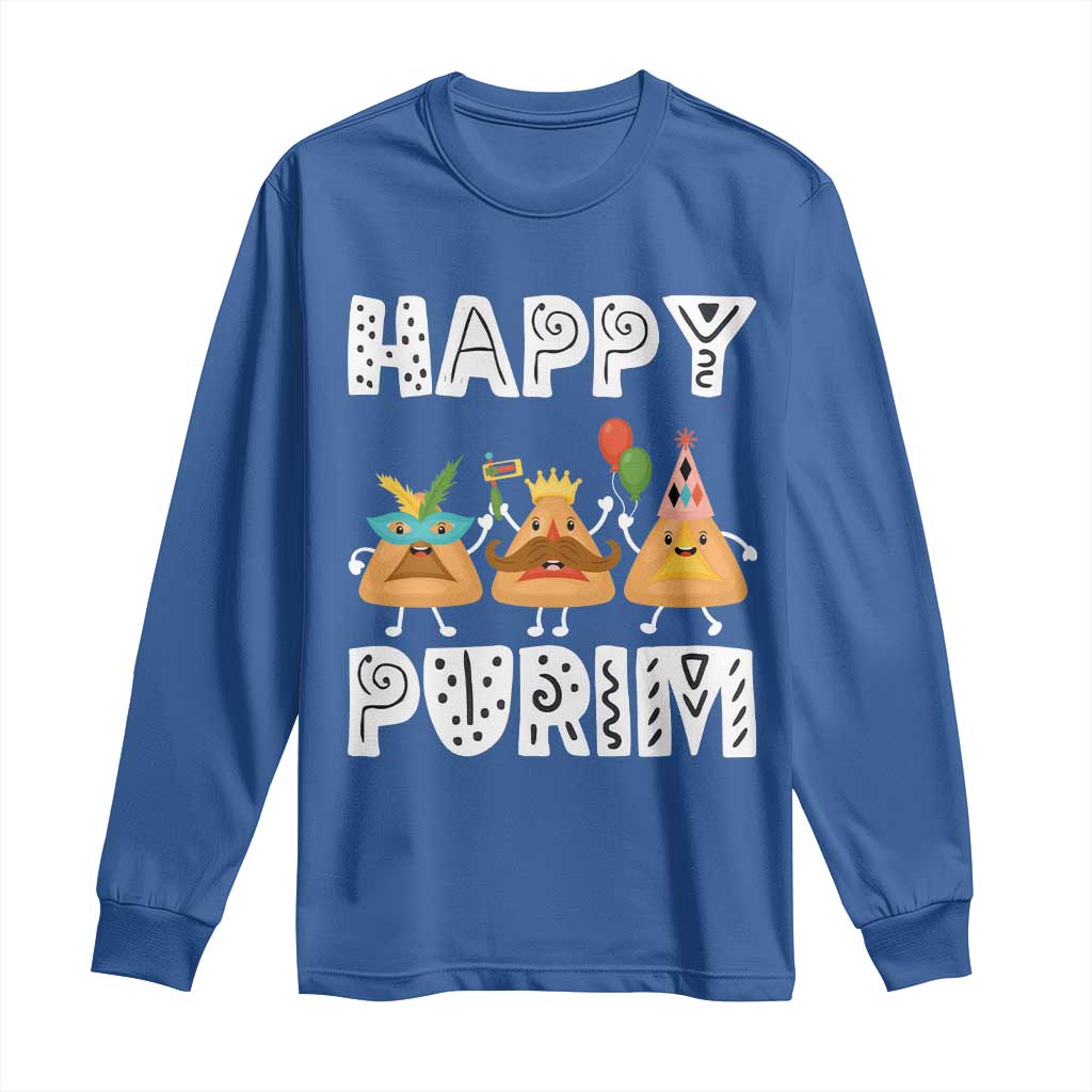 Happy Purim Funny Hamantash Long Sleeve Shirt