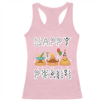 Happy Purim Funny Hamantash Racerback Tank Top