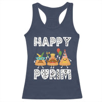 Happy Purim Funny Hamantash Racerback Tank Top