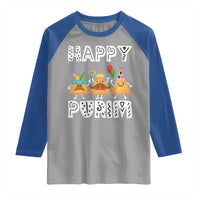 Happy Purim Funny Hamantash Raglan Shirt