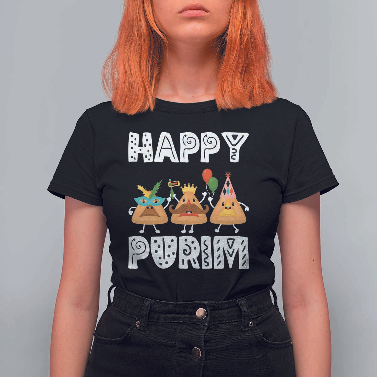 Happy Purim Funny Hamantash T Shirt For Women