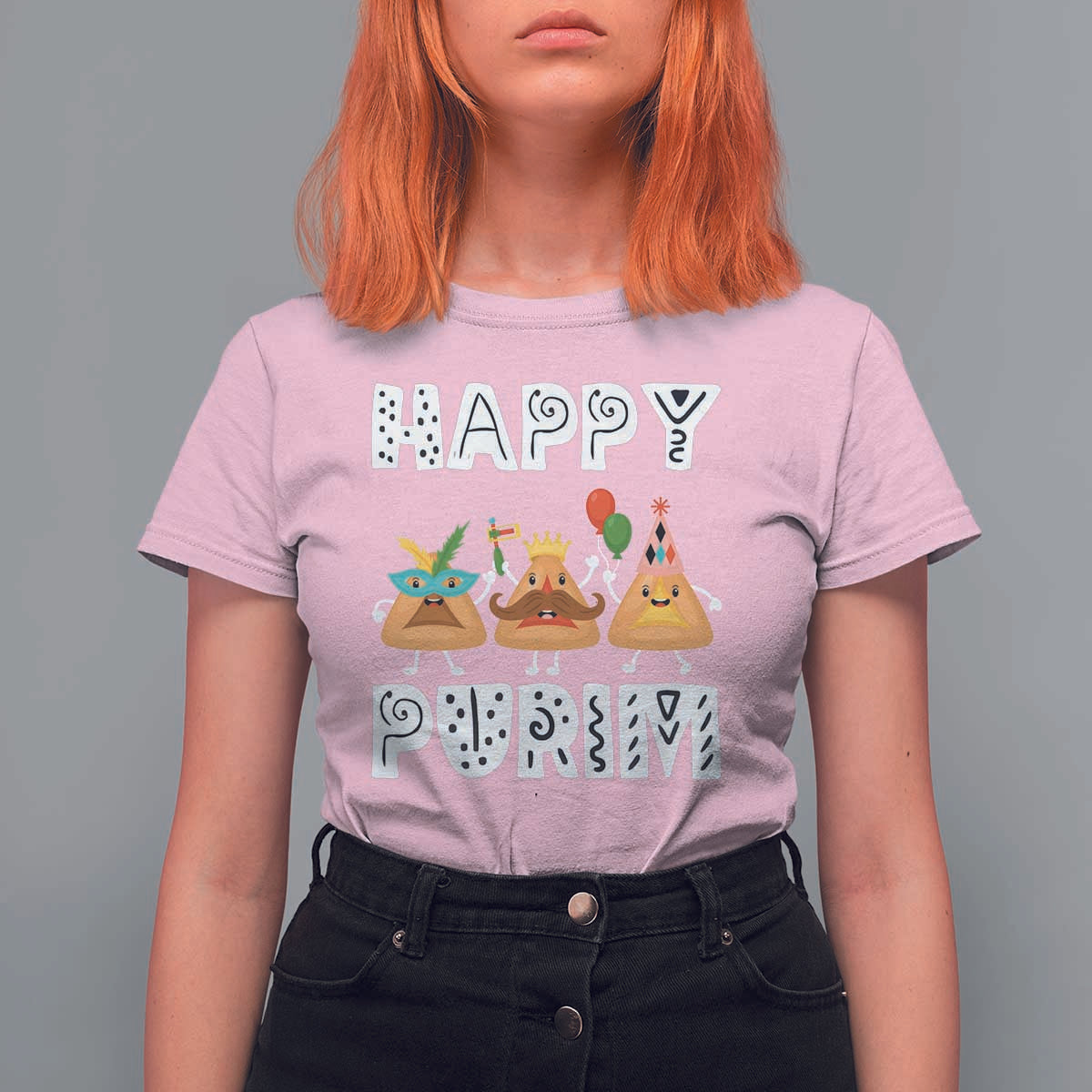 Happy Purim Funny Hamantash T Shirt For Women