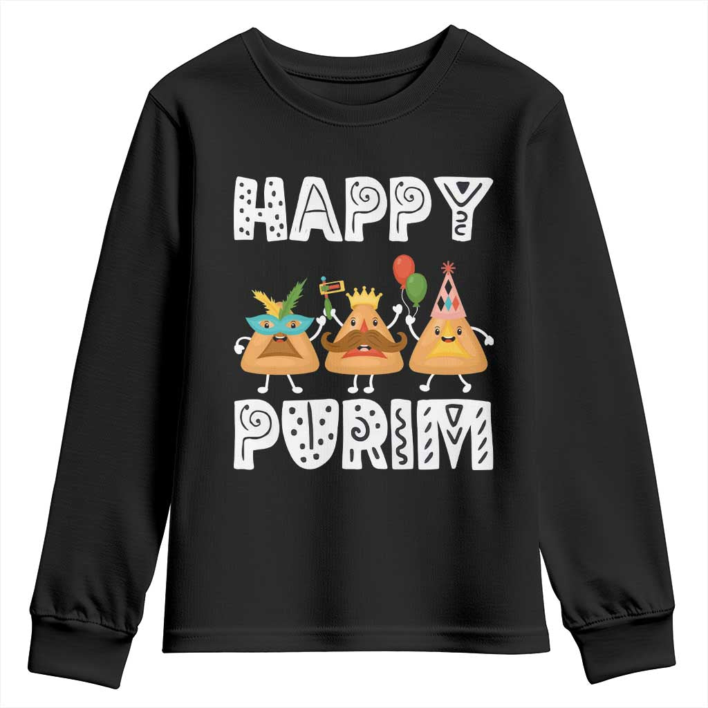 Happy Purim Funny Hamantash Youth Sweatshirt