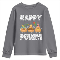 Happy Purim Funny Hamantash Youth Sweatshirt