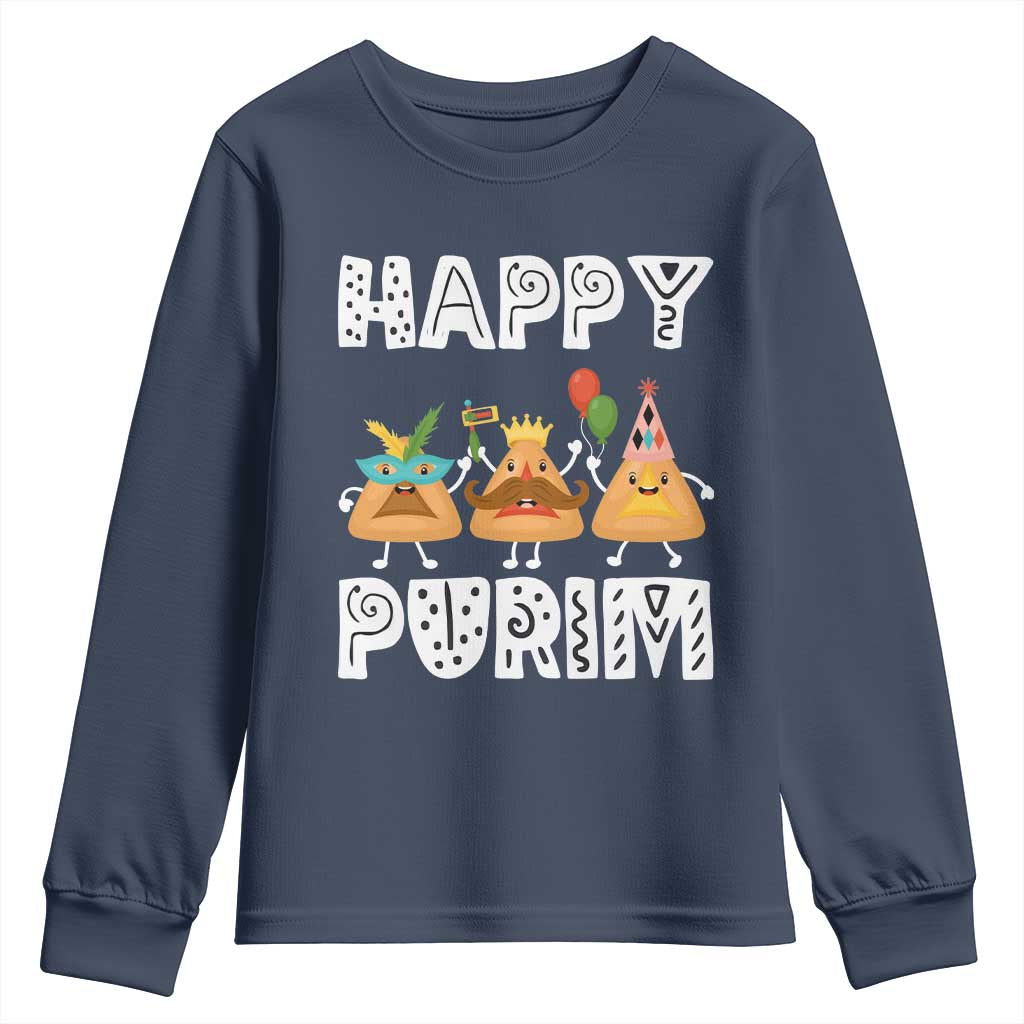 Happy Purim Funny Hamantash Youth Sweatshirt