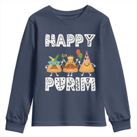 Happy Purim Funny Hamantash Youth Sweatshirt