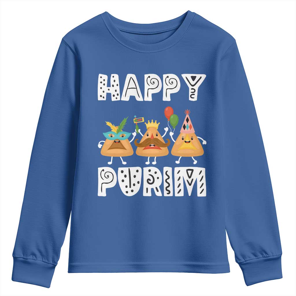 Happy Purim Funny Hamantash Youth Sweatshirt