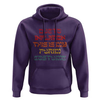 Funny Due To Inflation This Is My Purim Costume Hoodie
