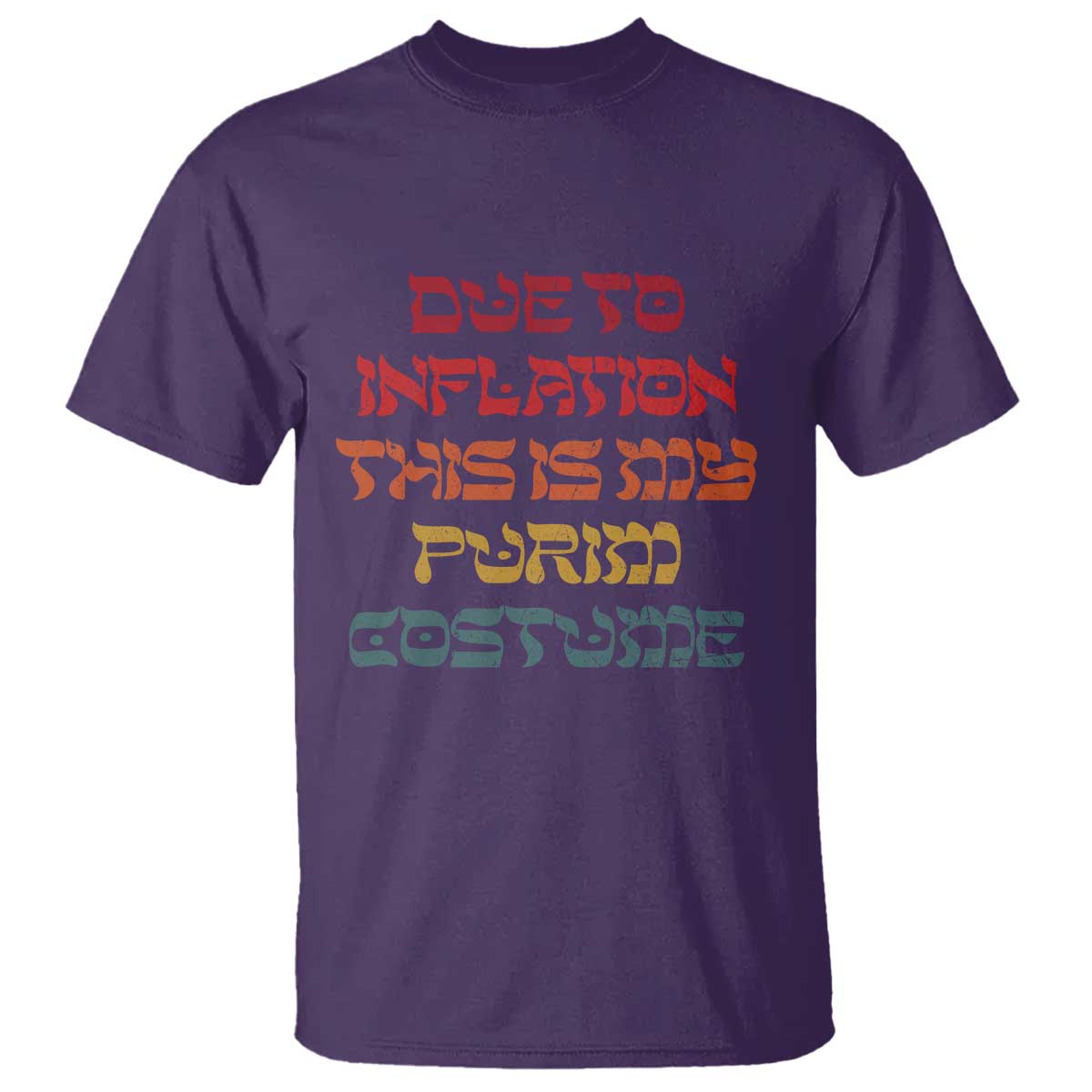 Funny Due To Inflation This Is My Purim Costume T Shirt