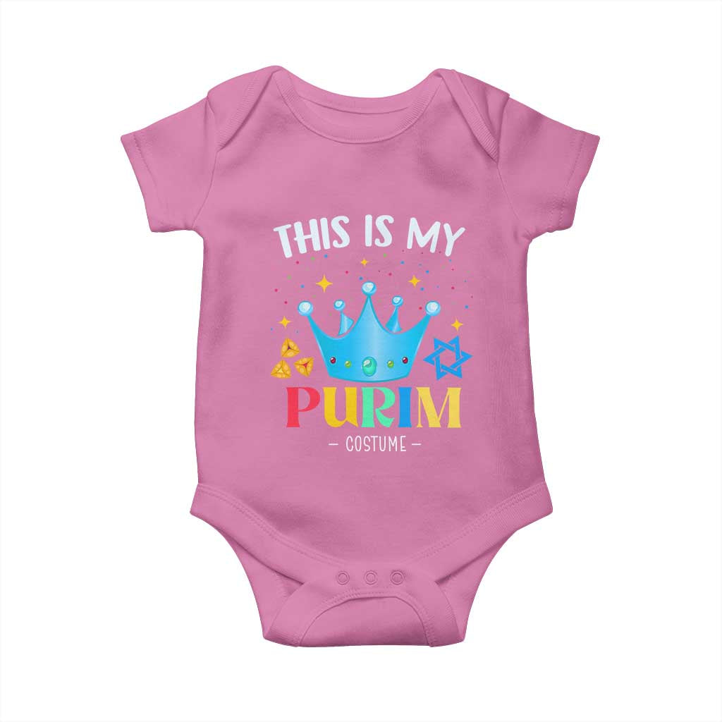 Funny Jewish This Is My Purim Costume Baby Onesie