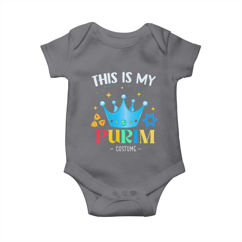 Funny Jewish This Is My Purim Costume Baby Onesie