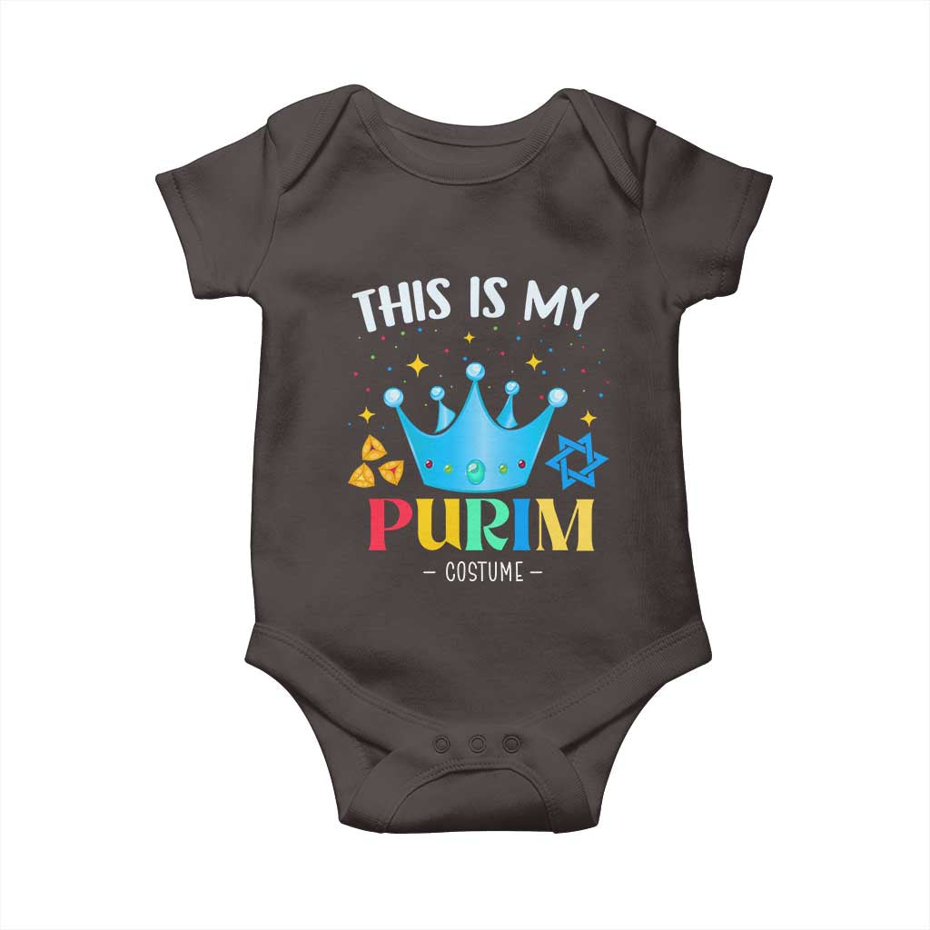 Funny Jewish This Is My Purim Costume Baby Onesie