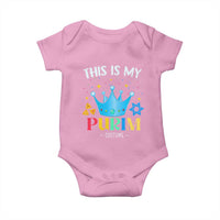 Funny Jewish This Is My Purim Costume Baby Onesie