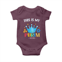 Funny Jewish This Is My Purim Costume Baby Onesie