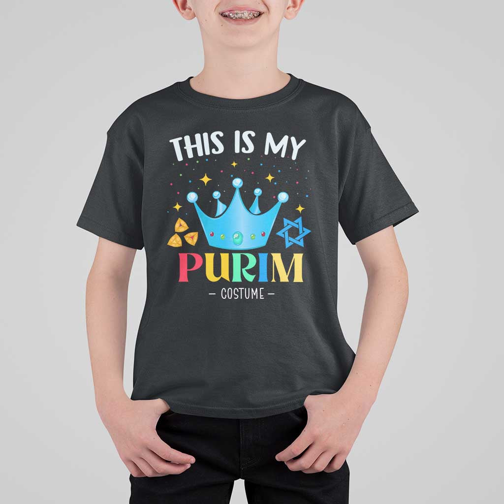 Funny Jewish This Is My Purim Costume T Shirt For Kid