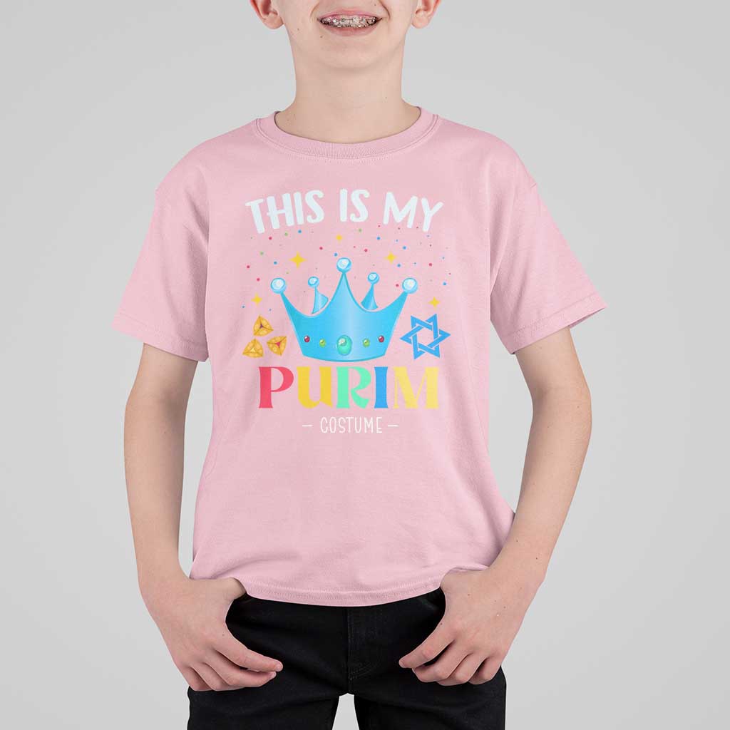 Funny Jewish This Is My Purim Costume T Shirt For Kid