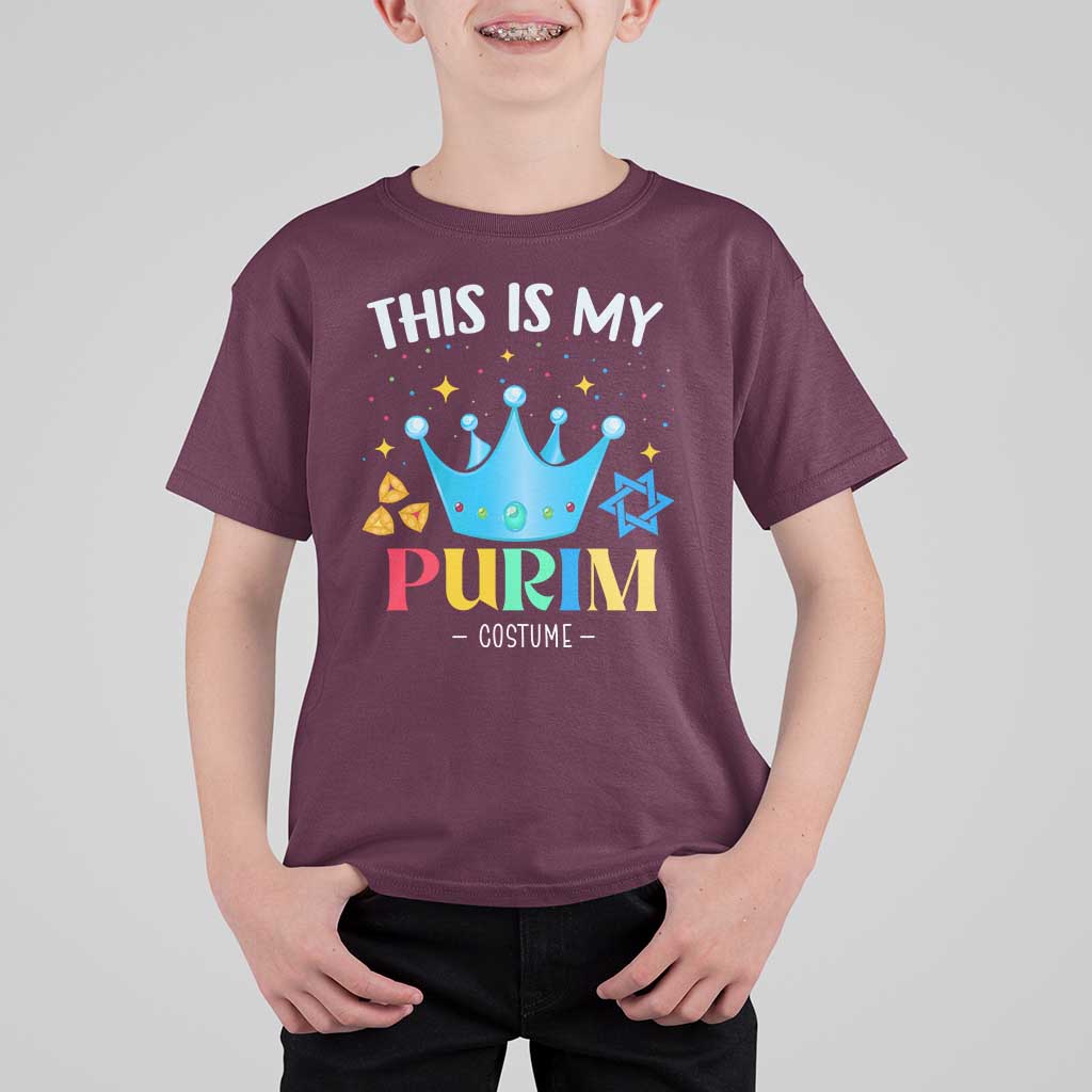 Funny Jewish This Is My Purim Costume T Shirt For Kid