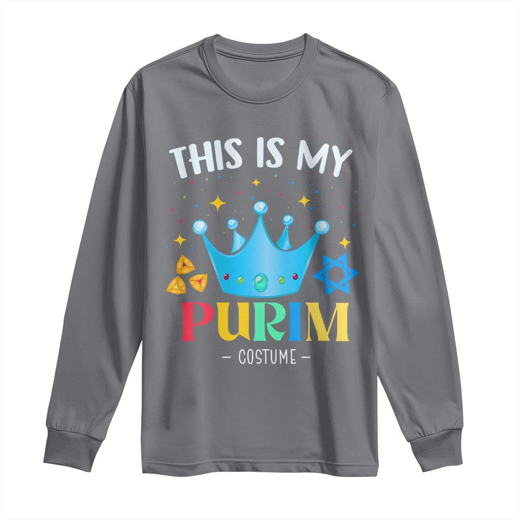 Funny Jewish This Is My Purim Costume Long Sleeve Shirt