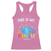 Funny Jewish This Is My Purim Costume Racerback Tank Top