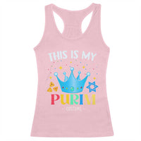 Funny Jewish This Is My Purim Costume Racerback Tank Top