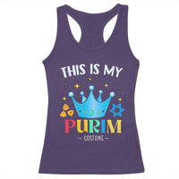 Funny Jewish This Is My Purim Costume Racerback Tank Top