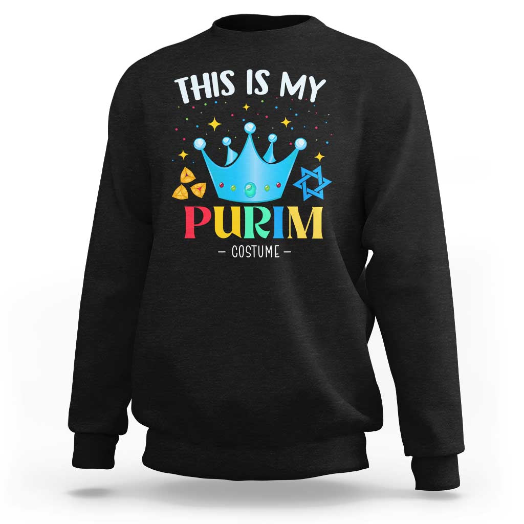 Funny Jewish This Is My Purim Costume Sweatshirt