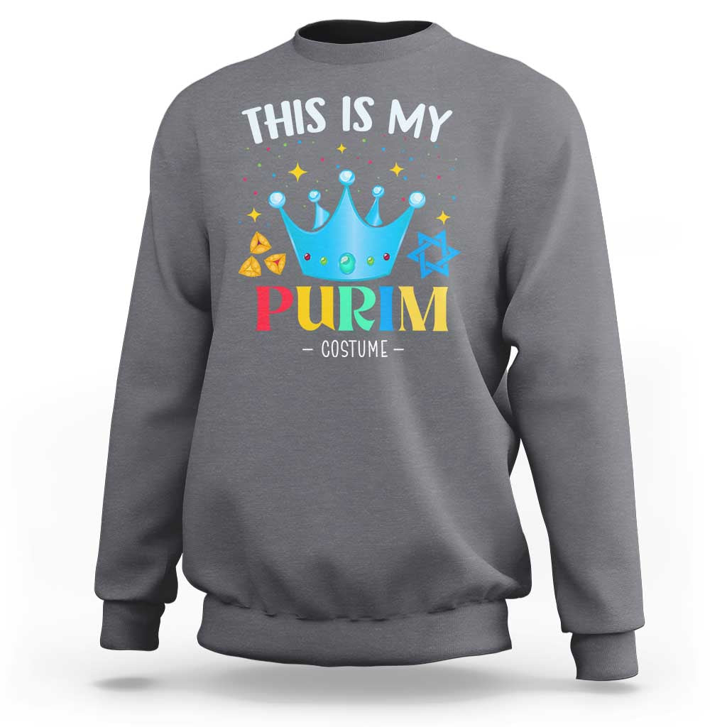 Funny Jewish This Is My Purim Costume Sweatshirt