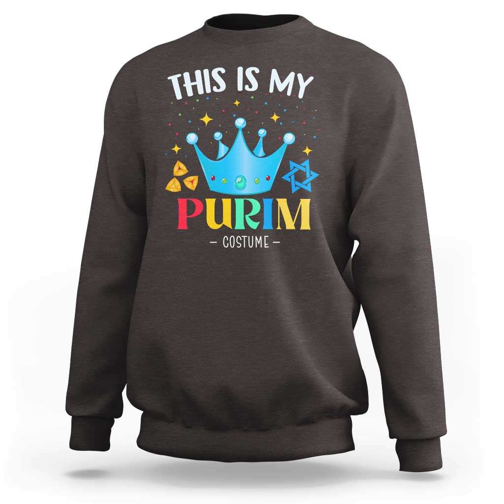 Funny Jewish This Is My Purim Costume Sweatshirt