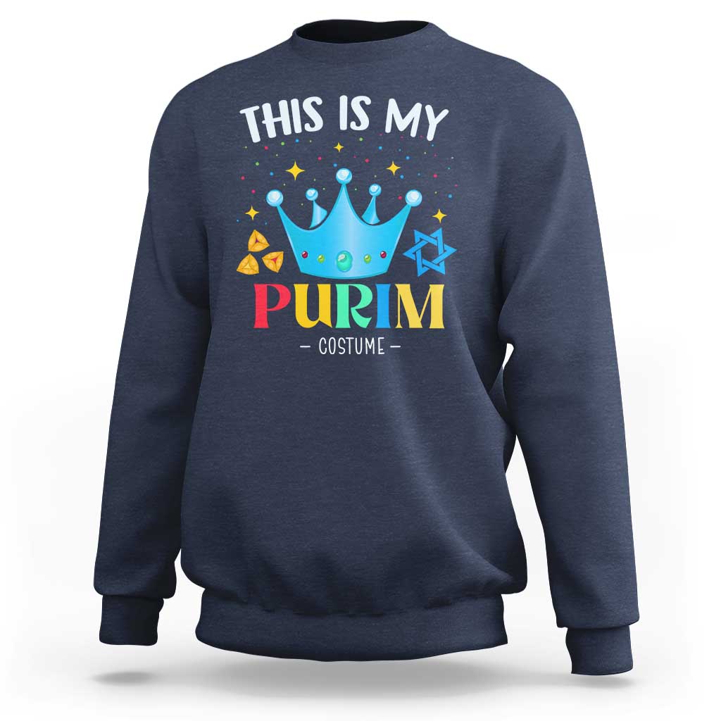 Funny Jewish This Is My Purim Costume Sweatshirt