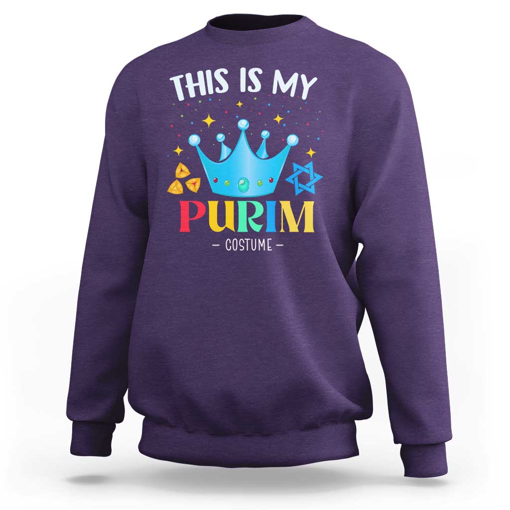 Funny Jewish This Is My Purim Costume Sweatshirt