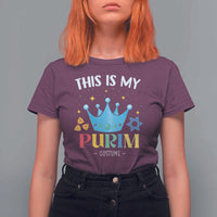 Funny Jewish This Is My Purim Costume T Shirt For Women