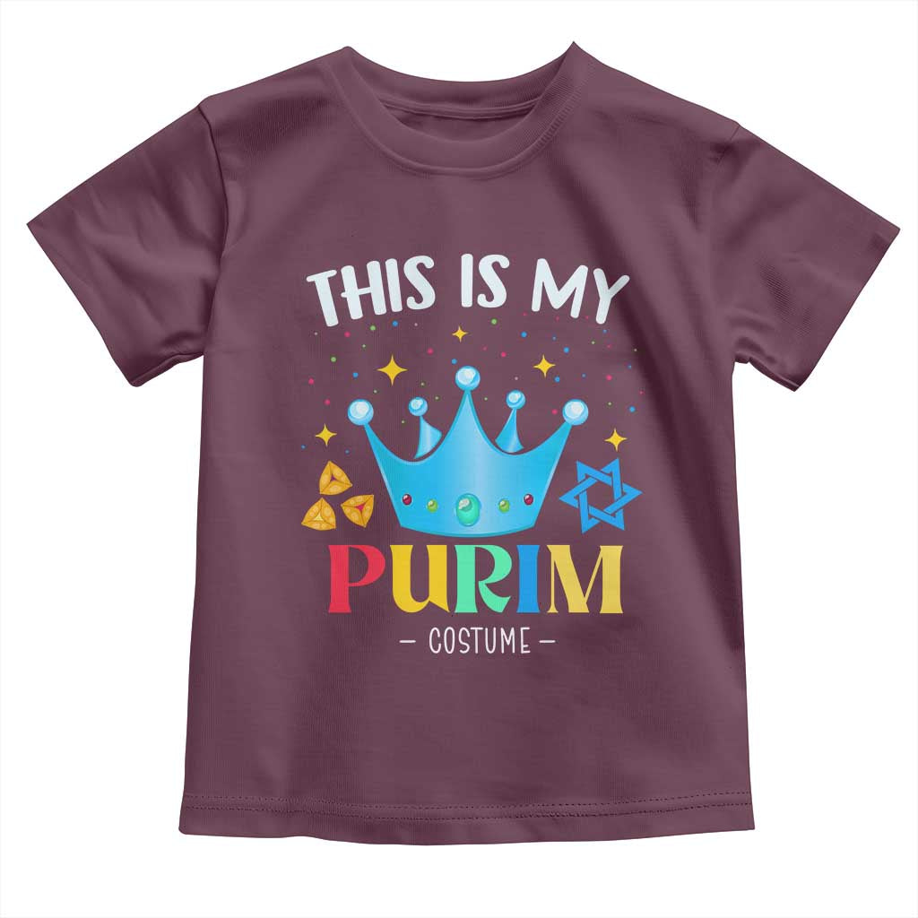 Funny Jewish This Is My Purim Costume Toddler T Shirt