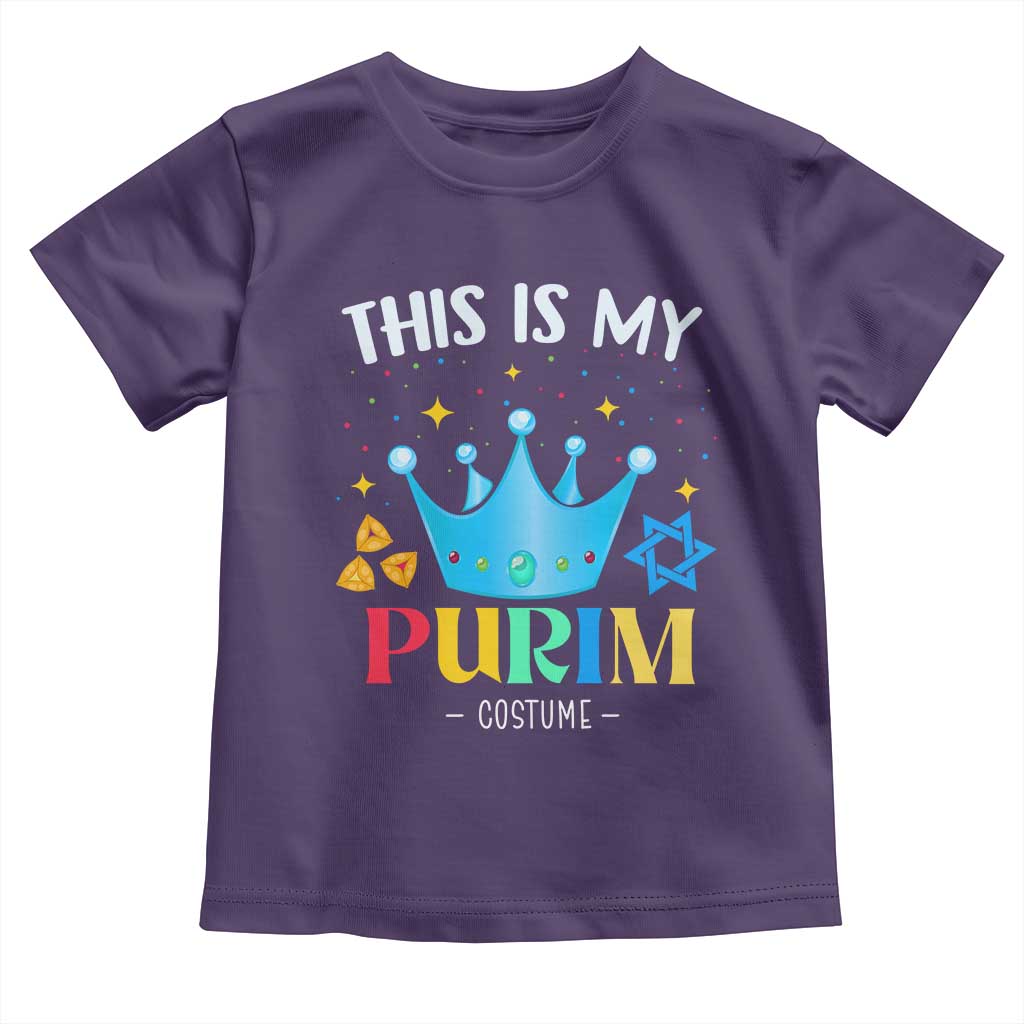 Funny Jewish This Is My Purim Costume Toddler T Shirt