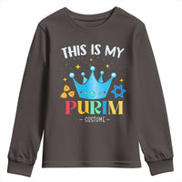 Funny Jewish This Is My Purim Costume Youth Sweatshirt