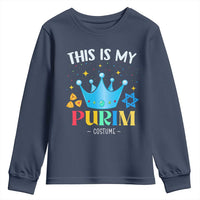 Funny Jewish This Is My Purim Costume Youth Sweatshirt