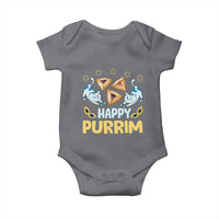 Purim Cat Baby Onesie Happy Purrim Hamantash Jewish Star of David