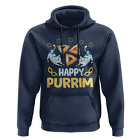 Purim Cat Hoodie Happy Purrim Hamantash Jewish Star of David