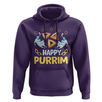 Purim Cat Hoodie Happy Purrim Hamantash Jewish Star of David