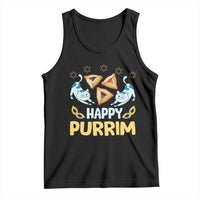 Purim Cat Tank Top Happy Purrim Hamantash Jewish Star of David