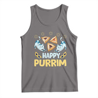 Purim Cat Tank Top Happy Purrim Hamantash Jewish Star of David